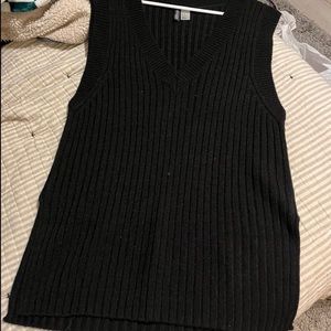 Oversized sweater vest